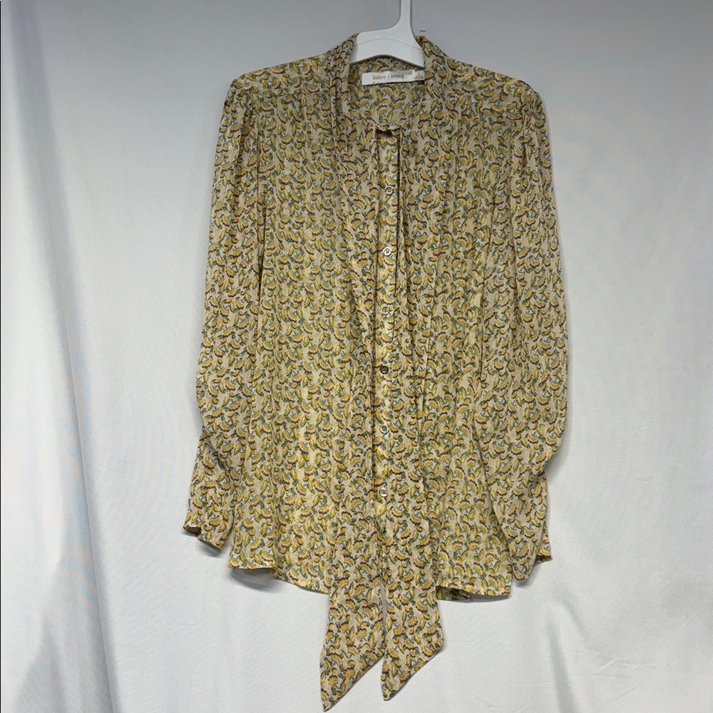 Bishop + Young Multicolor Patterned Long Sleeve B… - image 2